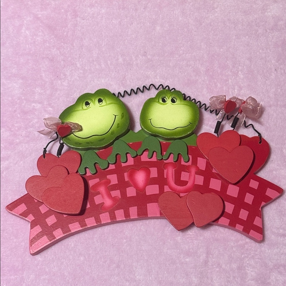 Frog | Decor sign | I love u
